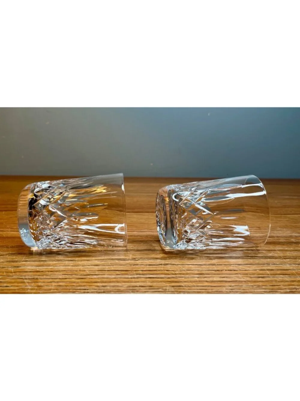 Set of 4 Vintage Waterford Crystal 5 ounce Flat Tumbler Glasses, Lismore Patte
